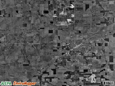 Nokomis township, Illinois satellite photo by USGS