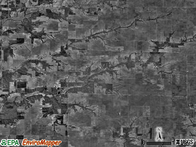 Bird township, Illinois satellite photo by USGS