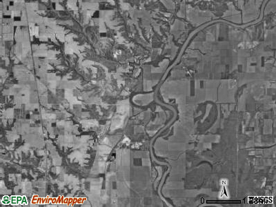Darwin township, Illinois satellite photo by USGS