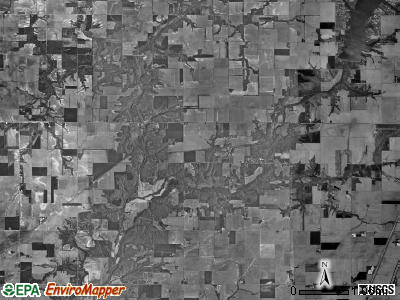 Big Spring township, Illinois satellite photo by USGS