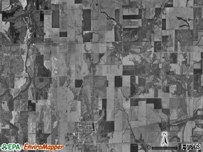 Herrick township, Illinois satellite photo by USGS