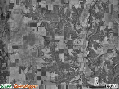 Hurricane township, Illinois satellite photo by USGS