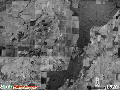 Cleveland township, Arkansas satellite photo by USGS