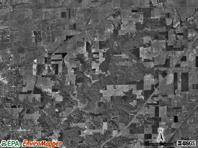 Cahokia township, Illinois satellite photo by USGS