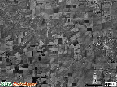 Gillespie township, Illinois satellite photo by USGS
