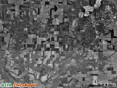 Hillsboro township, Illinois satellite photo by USGS