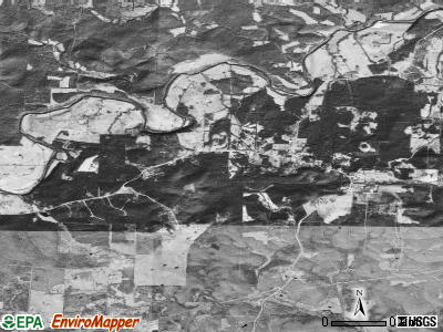 North Big Rock township, Arkansas satellite photo by USGS