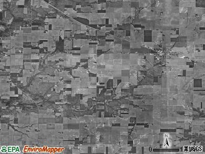 Bishop township, Illinois satellite photo by USGS