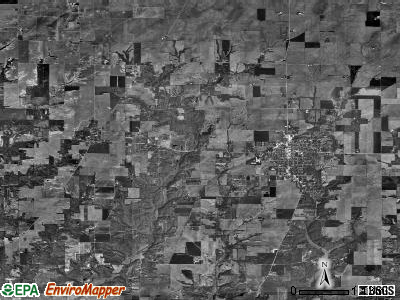 Bunker Hill township, Illinois satellite photo by USGS