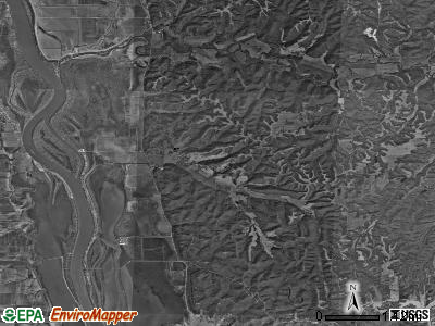 Rosedale township, Illinois satellite photo by USGS