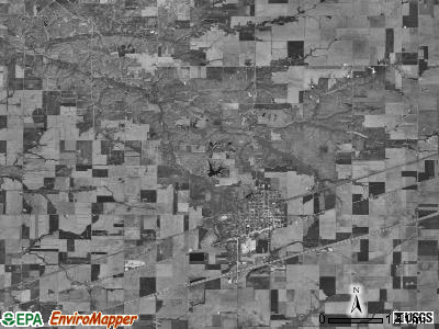 Avena township, Illinois satellite photo by USGS