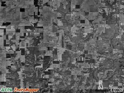 Dorchester township, Illinois satellite photo by USGS