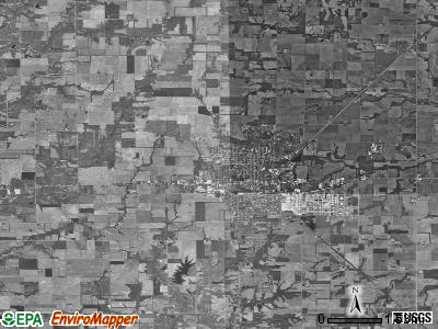 Robinson township, Illinois satellite photo by USGS