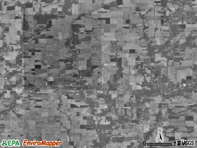 Oblong township, Illinois satellite photo by USGS