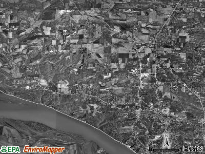 Godfrey township, Illinois satellite photo by USGS
