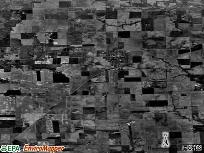 New Douglas township, Illinois satellite photo by USGS