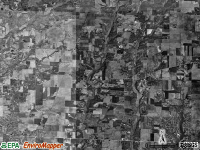 Moro township, Illinois satellite photo by USGS