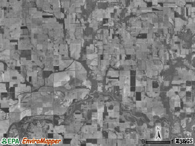 Martin township, Illinois satellite photo by USGS