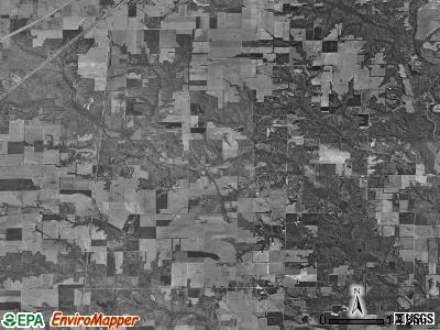 Larkinsburg township, Illinois satellite photo by USGS