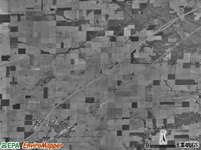 La Clede township, Illinois satellite photo by USGS