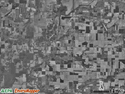 Kaskaskia township, Illinois satellite photo by USGS