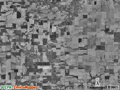 German township, Illinois satellite photo by USGS
