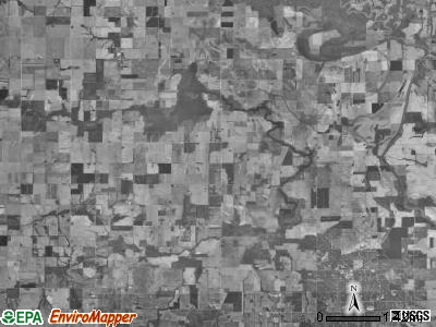 Petty township, Illinois satellite photo by USGS