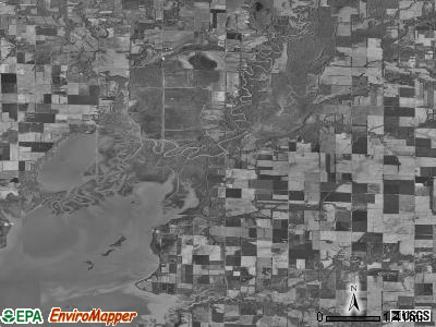 Pope township, Illinois satellite photo by USGS