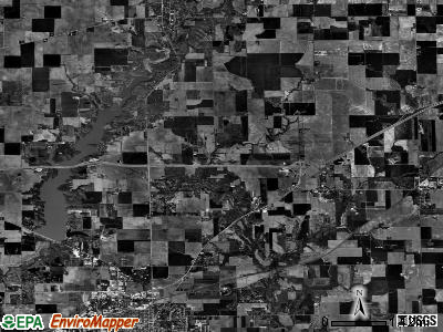 Saline township, Illinois satellite photo by USGS