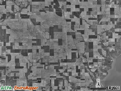 Tamalco township, Illinois satellite photo by USGS