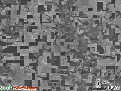 Mills township, Illinois satellite photo by USGS
