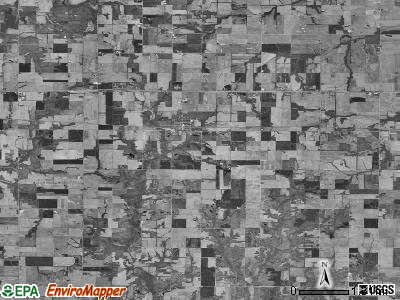 Claremont township, Illinois satellite photo by USGS