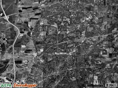 Collinsville township, Illinois satellite photo by USGS