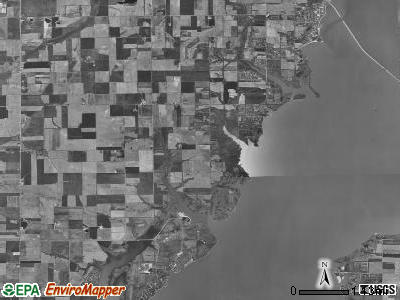 Irishtown township, Illinois satellite photo by USGS