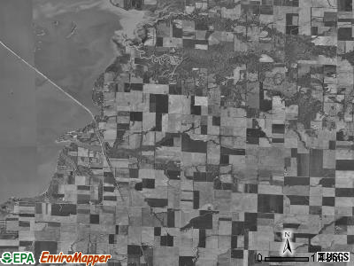 East Fork township, Illinois satellite photo by USGS