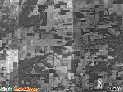 Songer township, Illinois satellite photo by USGS