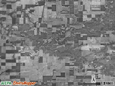 Carrigan township, Illinois satellite photo by USGS