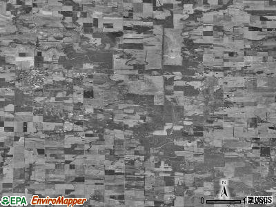 Clay City township, Illinois satellite photo by USGS
