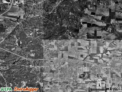 Caseyville township, Illinois satellite photo by USGS