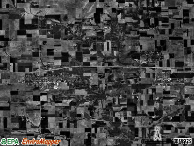 Sugar Creek township, Illinois satellite photo by USGS