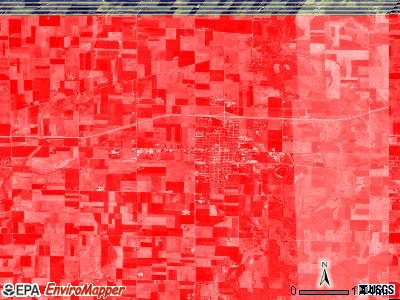 Breese township, Illinois satellite photo by USGS