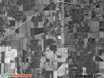 Xenia township, Illinois satellite photo by USGS