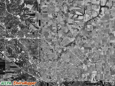 St. Clair township, Illinois satellite photo by USGS
