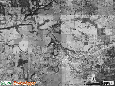 Farmington township, Arkansas satellite photo by USGS