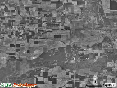 Santa Fe township, Illinois satellite photo by USGS