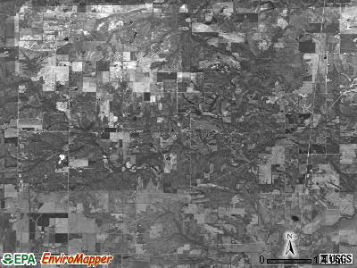 Romine township, Illinois satellite photo by USGS