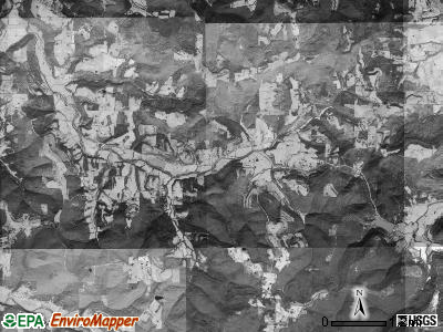 Wharton Creek township, Arkansas satellite photo by USGS