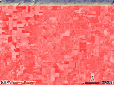 Rome township, Illinois satellite photo by USGS