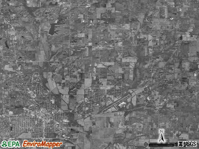 Mount Vernon township, Illinois satellite photo by USGS