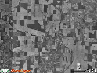 Ashley township, Illinois satellite photo by USGS